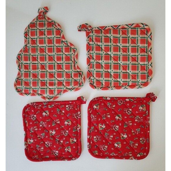 Lot of 13 NWOT Christmas Linens Kitchen Hand Towels Pot Holders Mitts RAB B&D - Picture 5 of 10